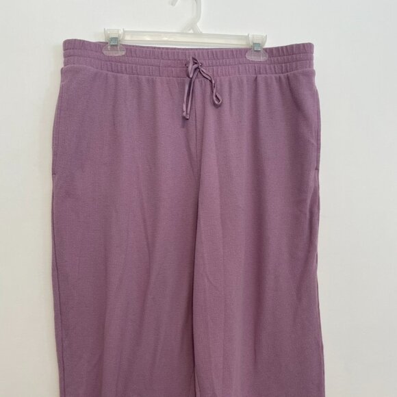 VICTORIA'S SECRET VS Glow Waffle Jogger Lilac Lavender Purple Pajama Pants PJs - Picture 4 of 14